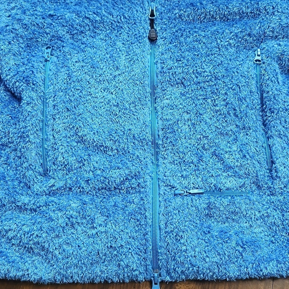 Woolrich Blue Fleece Zip-Up Jacket - Picture 4 of 14